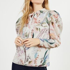 Ted Baker Floral Print Blouse - Multicolor
